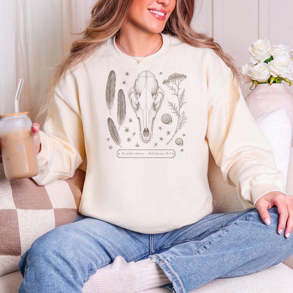 Ex Ossibus Silvarum Fox Skull Natural History Sweatshirt